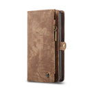 For Galaxy S20 Plus CaseMe Detachable Multifunctional Horizontal Flip Leather Case, with Card Slot & Holder & Zipper Wallet & Photo Frame(Brown)