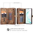 For Galaxy S20 Plus CaseMe Detachable Multifunctional Horizontal Flip Leather Case, with Card Slot & Holder & Zipper Wallet & Photo Frame(Brown)