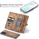 For Galaxy S20 Plus CaseMe Detachable Multifunctional Horizontal Flip Leather Case, with Card Slot & Holder & Zipper Wallet & Photo Frame(Brown)