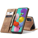 For Galaxy A51 CaseMe Multifunctional Horizontal Flip Leather Case, with Card Slot & Holder & Wallet(Brown)