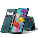 For Galaxy A51 CaseMe Multifunctional Horizontal Flip Leather Case, with Card Slot & Holder & Wallet(Blue)