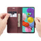 For Galaxy A51 CaseMe Multifunctional Horizontal Flip Leather Case, with Card Slot & Holder & Wallet(Wine Red)