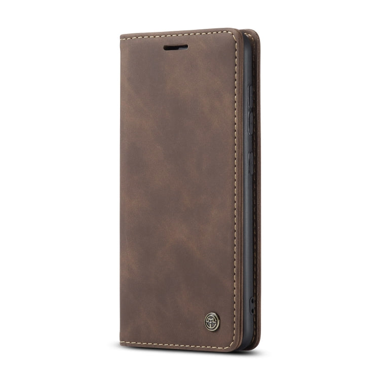 For Galaxy A51 CaseMe Multifunctional Horizontal Flip Leather Case, with Card Slot & Holder & Wallet(Coffee)