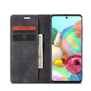 For Galaxy A71 CaseMe Multifunctional Horizontal Flip Leather Case, with Card Slot & Holder & Wallet(Black)