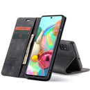 For Galaxy A71 CaseMe Multifunctional Horizontal Flip Leather Case, with Card Slot & Holder & Wallet(Black)