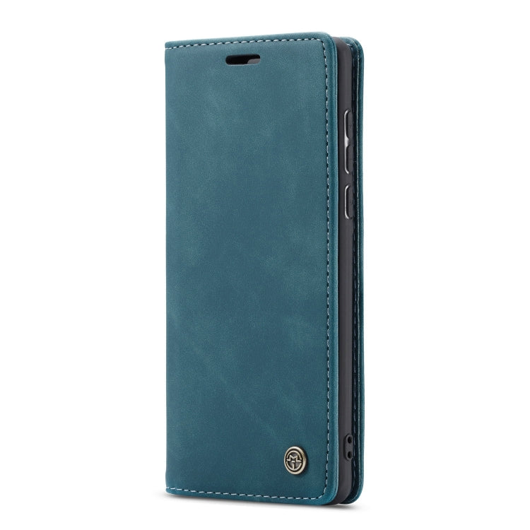 For Galaxy A71 CaseMe Multifunctional Horizontal Flip Leather Case, with Card Slot & Holder & Wallet(Blue)