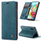 For Galaxy A71 CaseMe Multifunctional Horizontal Flip Leather Case, with Card Slot & Holder & Wallet(Blue)