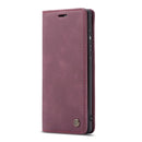 For Galaxy A71 CaseMe Multifunctional Horizontal Flip Leather Case, with Card Slot & Holder & Wallet(Wine Red)