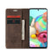 For Galaxy A71 CaseMe Multifunctional Horizontal Flip Leather Case, with Card Slot & Holder & Wallet(Coffee)