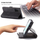 For Galaxy A81 / Note 10 Lite CaseMe Multifunctional Horizontal Flip Leather Case, with Card Slot & Holder & Wallet(Black)