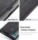 For Galaxy A81 / Note 10 Lite CaseMe Multifunctional Horizontal Flip Leather Case, with Card Slot & Holder & Wallet(Black)