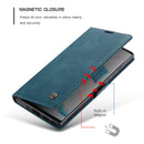 For Galaxy A81 / Note 10 Lite CaseMe Multifunctional Horizontal Flip Leather Case, with Card Slot & Holder & Wallet(Blue)