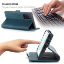 For Galaxy A81 / Note 10 Lite CaseMe Multifunctional Horizontal Flip Leather Case, with Card Slot & Holder & Wallet(Blue)