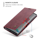 For Galaxy A81 / Note 10 Lite CaseMe Multifunctional Horizontal Flip Leather Case, with Card Slot & Holder & Wallet(Wine Red)