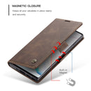 For Galaxy A81 / Note 10 Lite CaseMe Multifunctional Horizontal Flip Leather Case, with Card Slot & Holder & Wallet(Coffee)