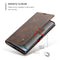 For Galaxy A81 / Note 10 Lite CaseMe Multifunctional Horizontal Flip Leather Case, with Card Slot & Holder & Wallet(Coffee)