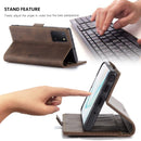 For Galaxy A81 / Note 10 Lite CaseMe Multifunctional Horizontal Flip Leather Case, with Card Slot & Holder & Wallet(Coffee)