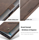 For Galaxy A81 / Note 10 Lite CaseMe Multifunctional Horizontal Flip Leather Case, with Card Slot & Holder & Wallet(Coffee)