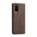 For Galaxy S20 CaseMe Multifunctional Horizontal Flip Leather Case, with Card Slot & Holder & Wallet(Coffee)
