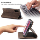 For Galaxy S20 CaseMe Multifunctional Horizontal Flip Leather Case, with Card Slot & Holder & Wallet(Coffee)