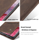 For Galaxy S20 CaseMe Multifunctional Horizontal Flip Leather Case, with Card Slot & Holder & Wallet(Coffee)