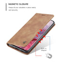 For Galaxy S20 Plus CaseMe Multifunctional Horizontal Flip Leather Case, with Card Slot & Holder & Wallet(Brown)