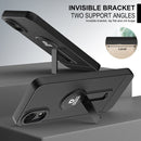 For Samsung Galaxy A03 Core Small Tail Holder TPU+PC Phone Case(Black)