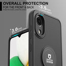 For Samsung Galaxy A03 Core Small Tail Holder TPU+PC Phone Case(Black)