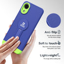 For Samsung Galaxy A03 Core Small Tail Holder TPU+PC Phone Case(Blue+Green)