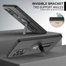 For Samsung Galaxy A13 4G Small Tail Holder TPU+PC Phone Case(Black)