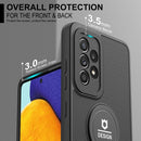 For Samsung Galaxy A13 4G Small Tail Holder TPU+PC Phone Case(Black)