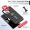 For Samsung Galaxy A33 5G Small Tail Holder TPU+PC Phone Case(Black+Red)