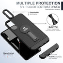 For Samsung Galaxy A50 / A30s / A50s Small Tail Holder TPU+PC Phone Case(Black)