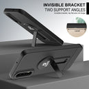 For Samsung Galaxy A50 / A30s / A50s Small Tail Holder TPU+PC Phone Case(Black)