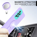 For Samsung Galaxy A52 5G / 4G Small Tail Holder TPU+PC Phone Case(Purple+Light Green)