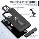 For Xiaomi Redmi Note 10 Pro 4G Small Tail Holder TPU+PC Phone Case(Black)