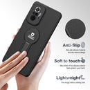For Xiaomi Redmi Note 10 Pro 4G Small Tail Holder TPU+PC Phone Case(Black)