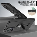 For Xiaomi Redmi Note 10 Pro 4G Small Tail Holder TPU+PC Phone Case(Black)