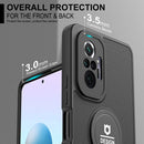 For Xiaomi Redmi Note 10 Pro 4G Small Tail Holder TPU+PC Phone Case(Black)