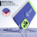 For Xiaomi Redmi Note 10 Pro 4G Small Tail Holder TPU+PC Phone Case(Blue+Green)