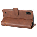 For Samsung Galaxy A10 Classic Wallet Flip Leather Phone Case(Brown)