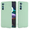 For Motorola Edge 30 Pure Color Liquid Silicone Shockproof Phone Case(Green)