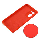 For Motorola Edge 30 Pure Color Liquid Silicone Shockproof Phone Case(Red)