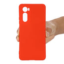 For Motorola Edge 30 Pure Color Liquid Silicone Shockproof Phone Case(Red)