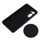 For Motorola Edge 30 Pure Color Liquid Silicone Shockproof Phone Case(Black)