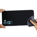 For Motorola Edge 30 Pure Color Liquid Silicone Shockproof Phone Case(Black)