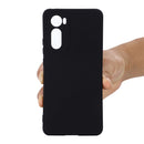For Motorola Edge 30 Pure Color Liquid Silicone Shockproof Phone Case(Black)