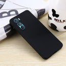 For Motorola Edge 30 Pure Color Liquid Silicone Shockproof Phone Case(Black)