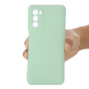 For Motorola Moto G52 4G/G82 Pure Color Liquid Silicone Shockproof Phone Case(Green)