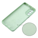 For Motorola Moto G52 4G/G82 Pure Color Liquid Silicone Shockproof Phone Case(Green)